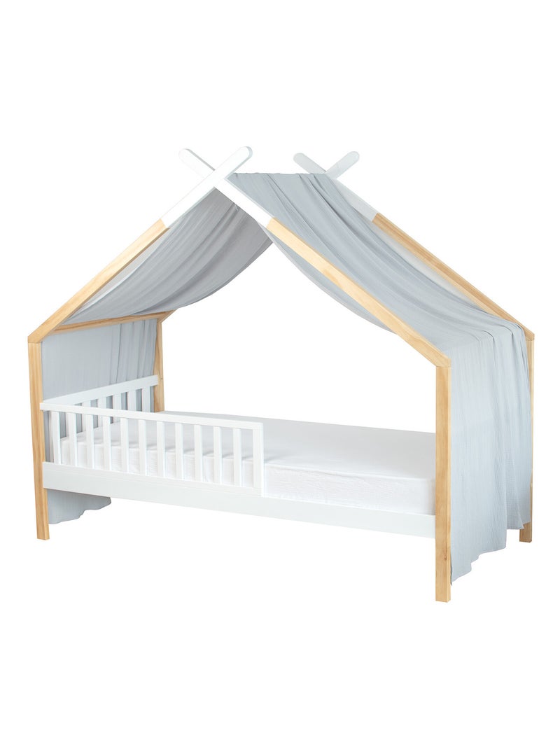 Tenda a baldacchino casetta in mussola di cotone jeanne | sevira kids | sevira kids Grigio - Kiabi