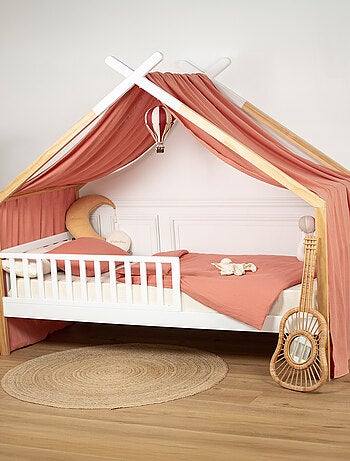 Tenda a baldacchino casetta in mussola di cotone jeanne | sevira kids | sevira kids