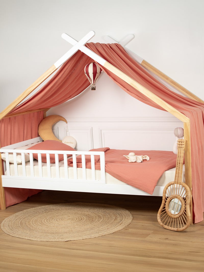 Tenda a baldacchino casetta in mussola di cotone jeanne | sevira kids | sevira kids Marrone - Kiabi
