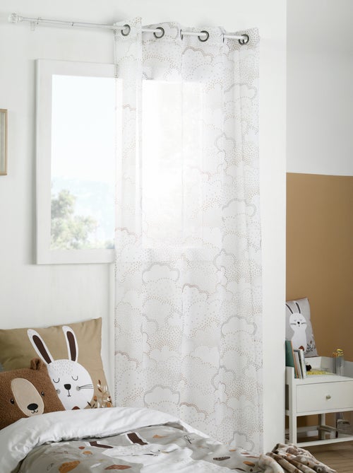 Tenda a occhielli con motivo a nuvole per cameretta - Kiabi