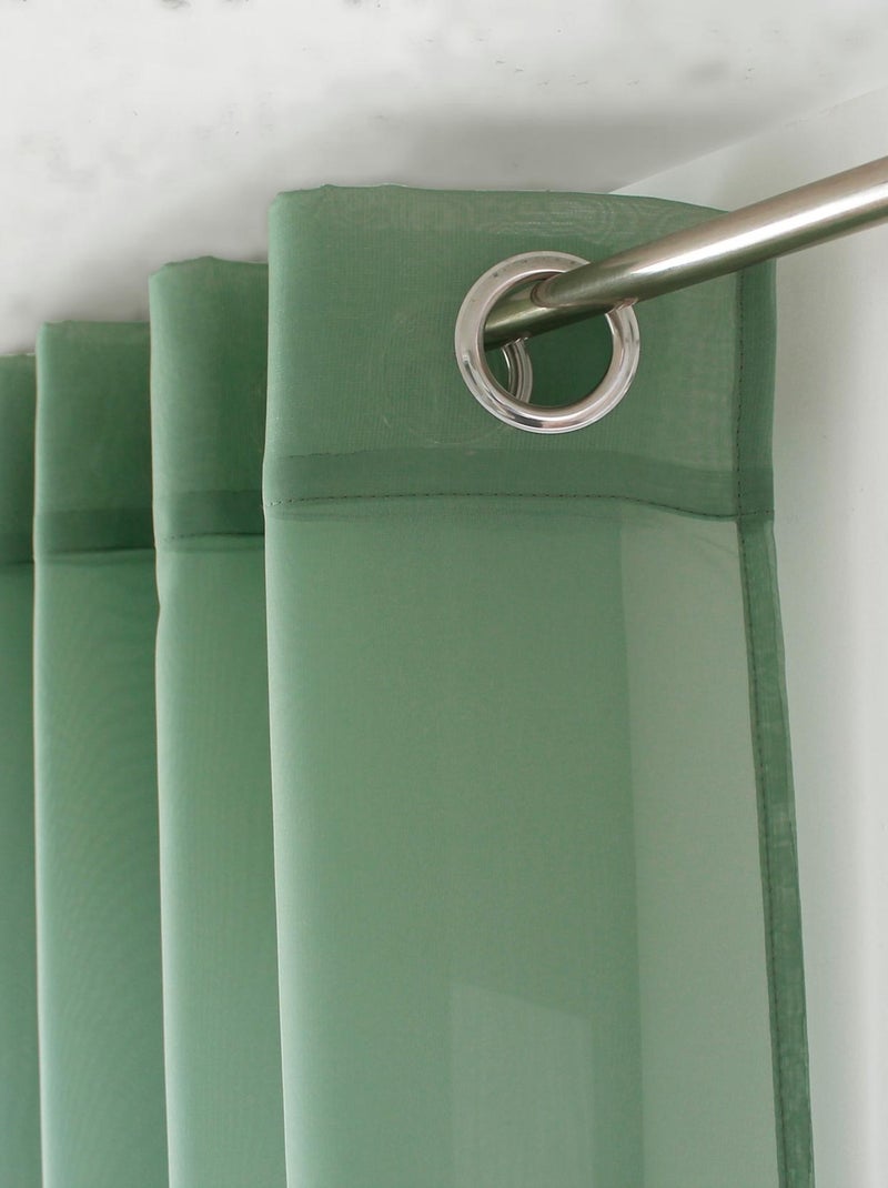 Tenda a occhielli in tinta unita Verde chiaro - Kiabi