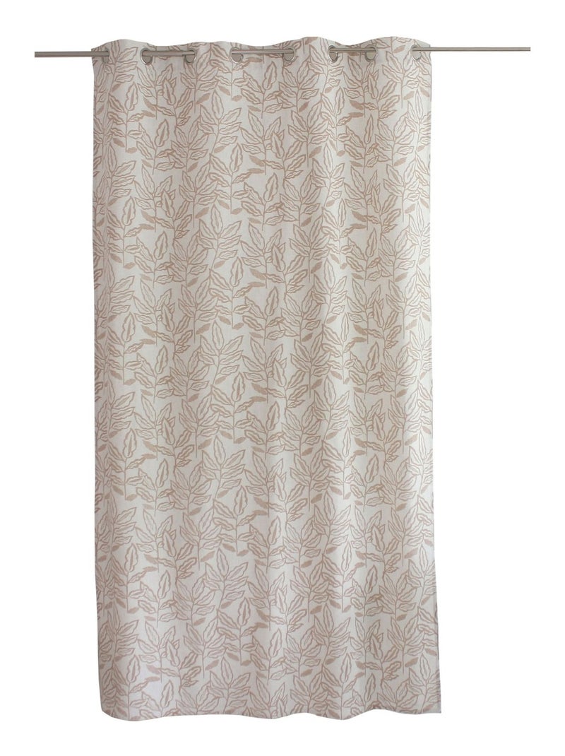 Tenda a occhiello in cotone riciclato Chambray Beige - Kiabi