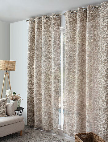 Tenda a occhiello in cotone riciclato Chambray