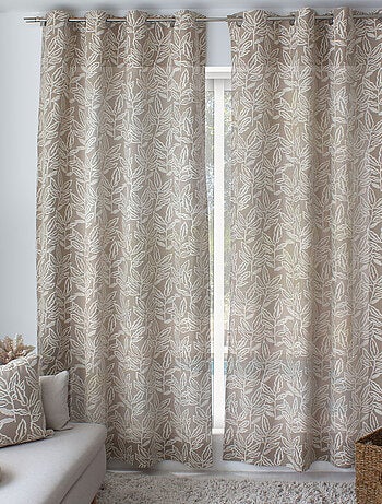 Tenda a occhiello in cotone riciclato Chambray