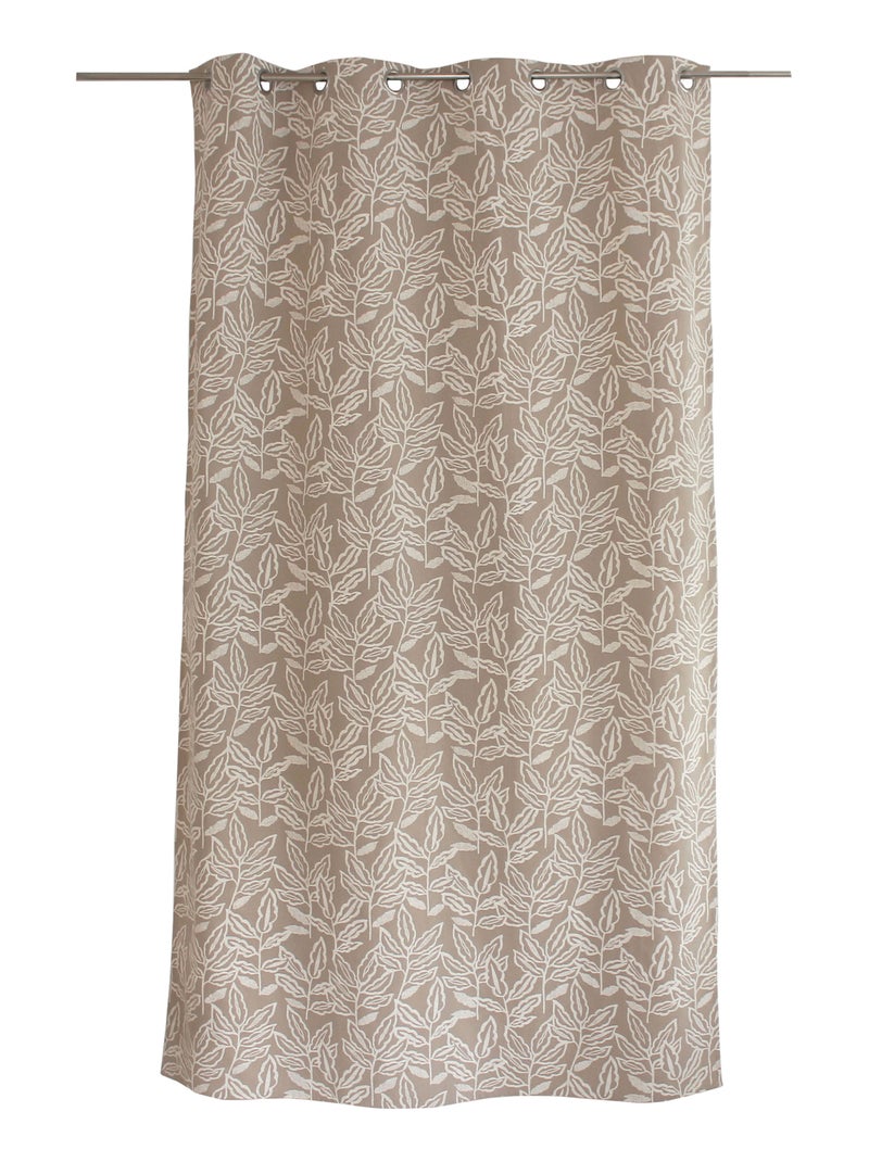 Tenda a occhiello in cotone riciclato Chambray Legno naturale - Kiabi