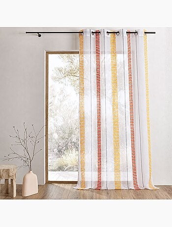 Tenda a raggiera con righe verticali e pois