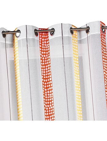 Tenda a raggiera con righe verticali e pois