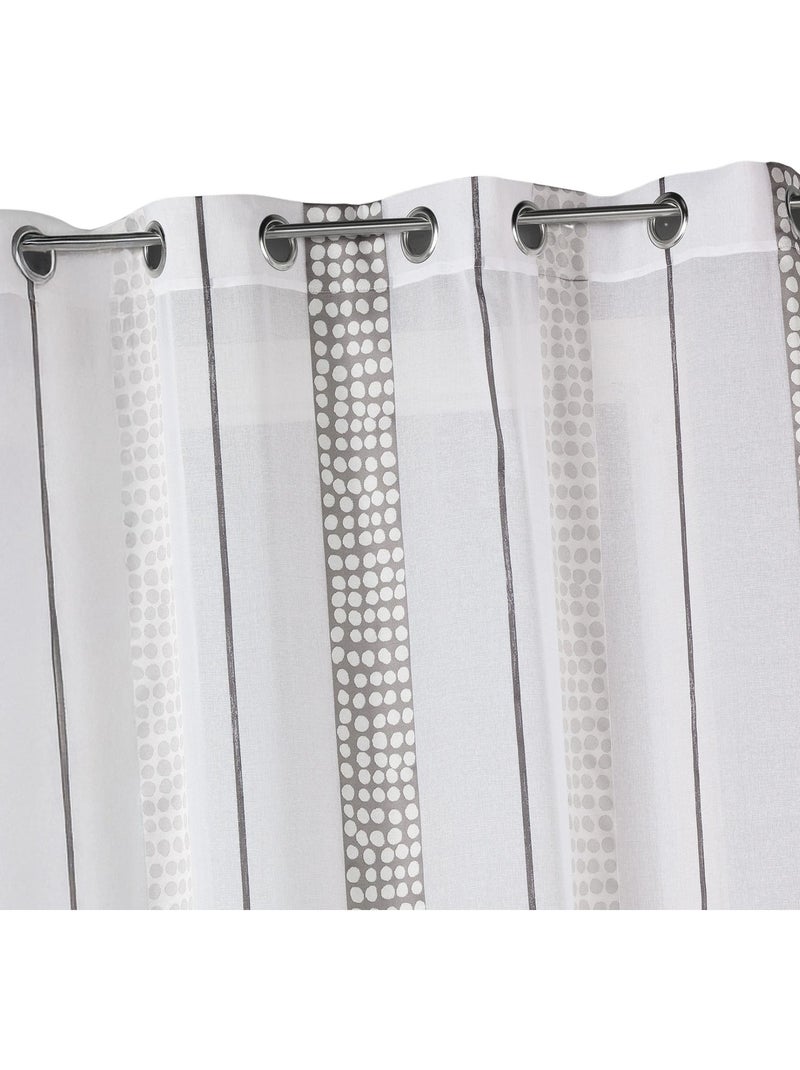 Tenda a raggiera con righe verticali e pois Grigio chiaro - Kiabi