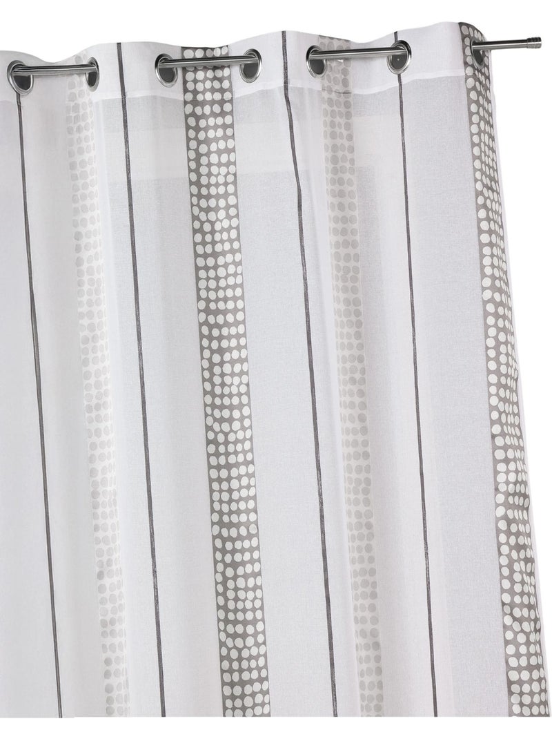 Tenda a raggiera con righe verticali e pois Grigio chiaro - Kiabi