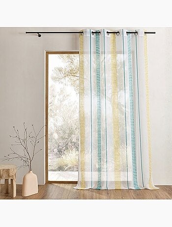 Tenda a raggiera con righe verticali e pois