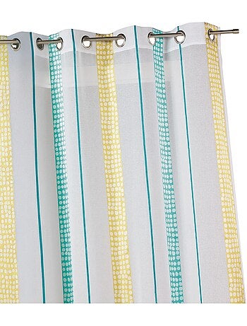 Tenda a raggiera con righe verticali e pois