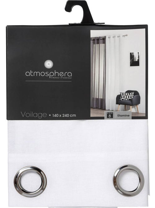 Tenda a rete etamine bianca 140x240cm - Kiabi Tenda a rete etamine bianca 140x240cm - Kiabi