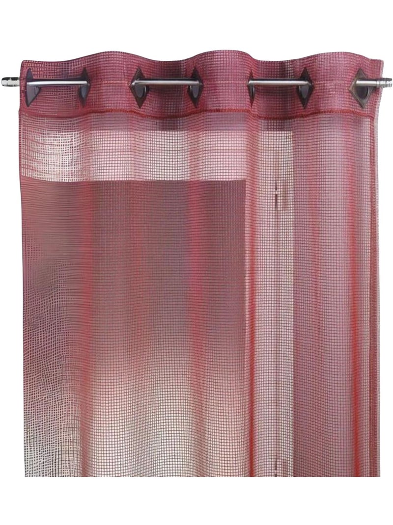 Tenda a rete liscia con occhiello Bordeaux - Kiabi