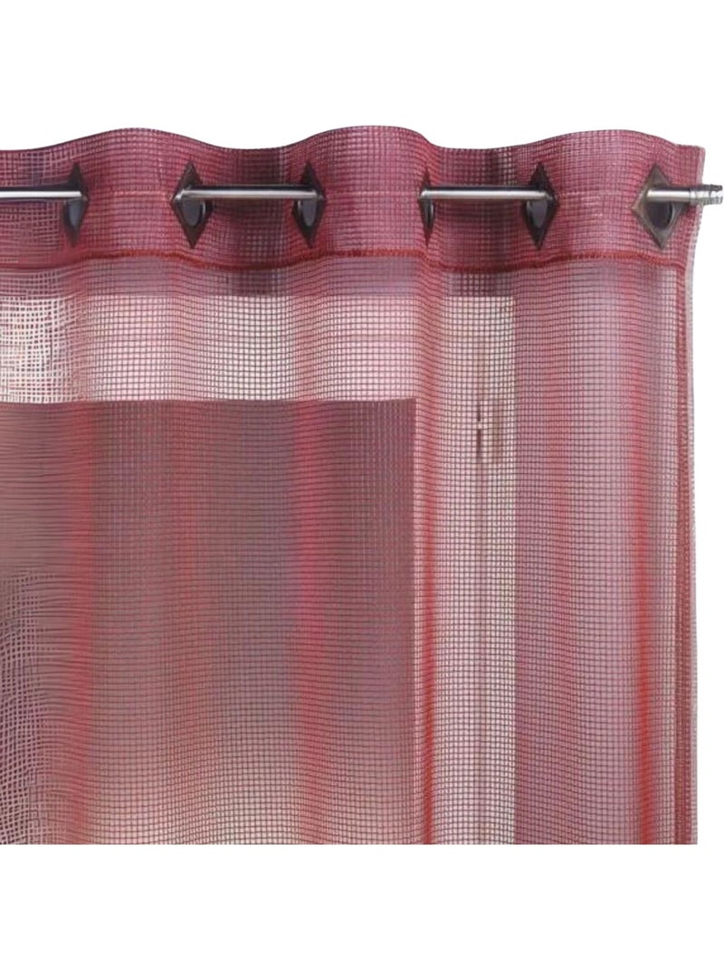 Tenda a rete liscia con occhiello Bordeaux - Kiabi