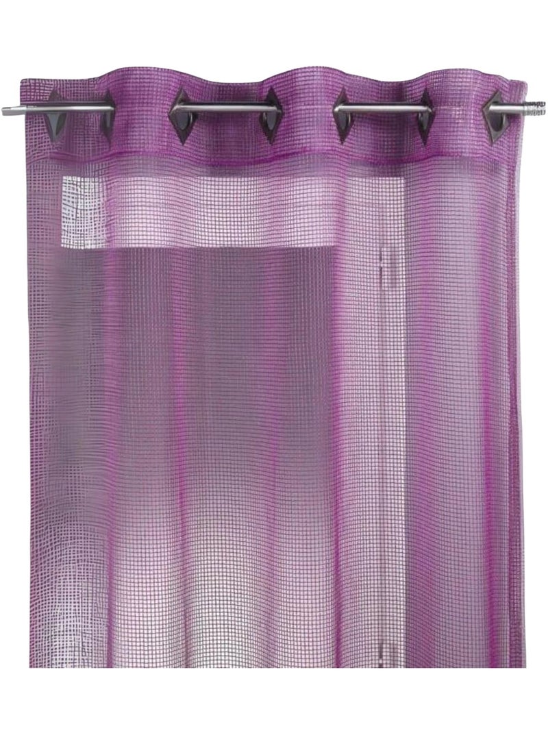 Tenda a rete liscia con occhiello Viola prugna - Kiabi