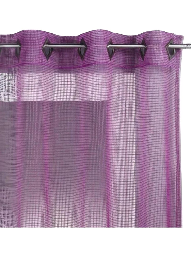 Tenda a rete liscia con occhiello Viola prugna - Kiabi