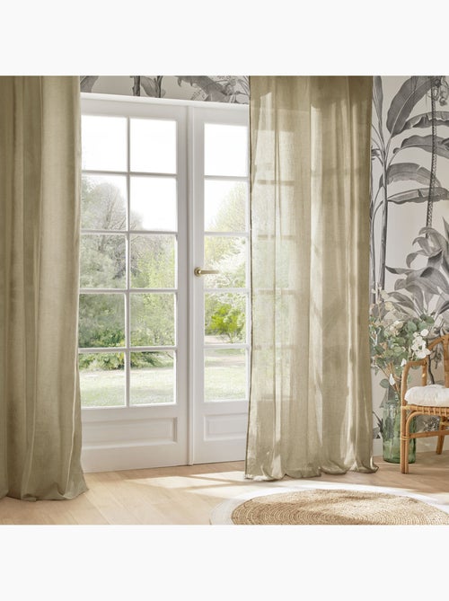 Tenda a rete paxta 135x240cm in lino beige - Kiabi