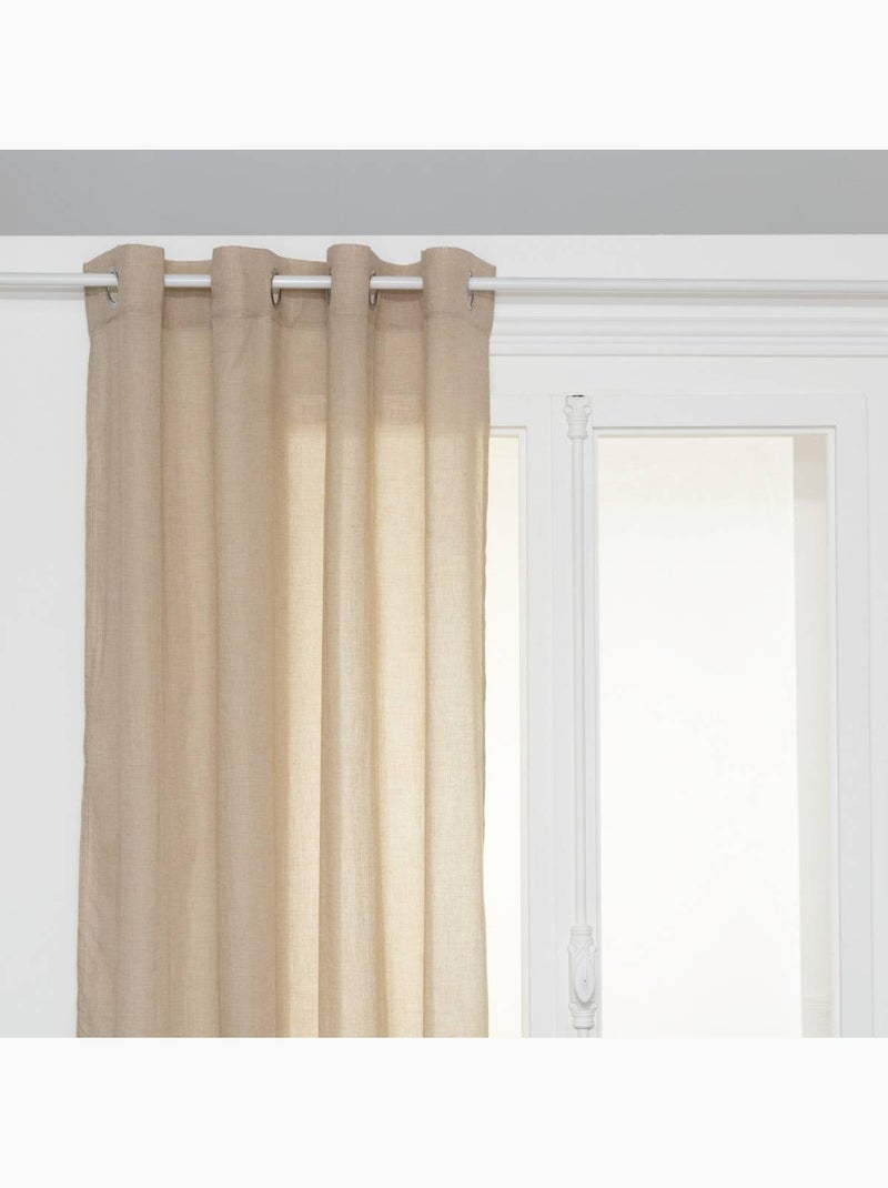 Tenda a rete paxta 135x240cm in lino beige Verderame - Kiabi