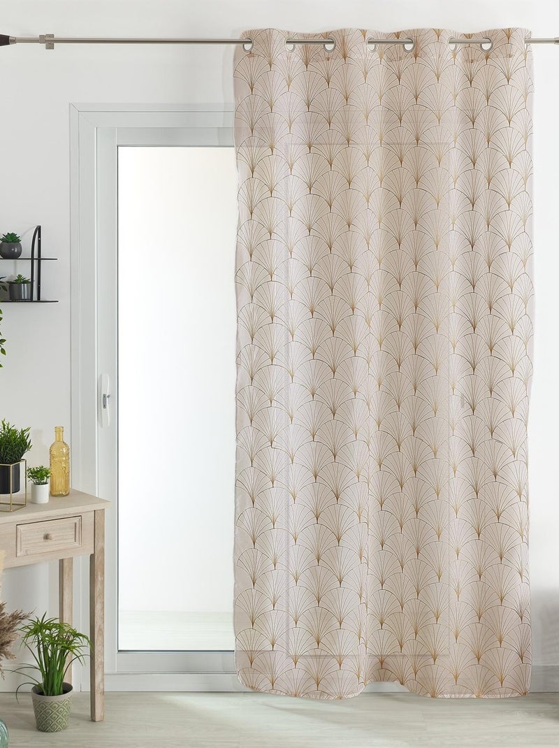 Tenda a rete ricamata Mia Beige - Kiabi