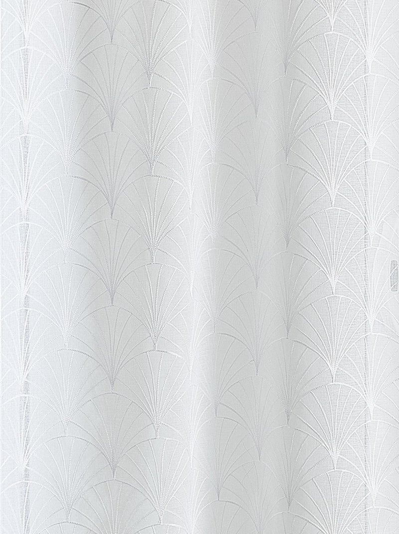 Tenda a rete ricamata Mia Bianco - Kiabi