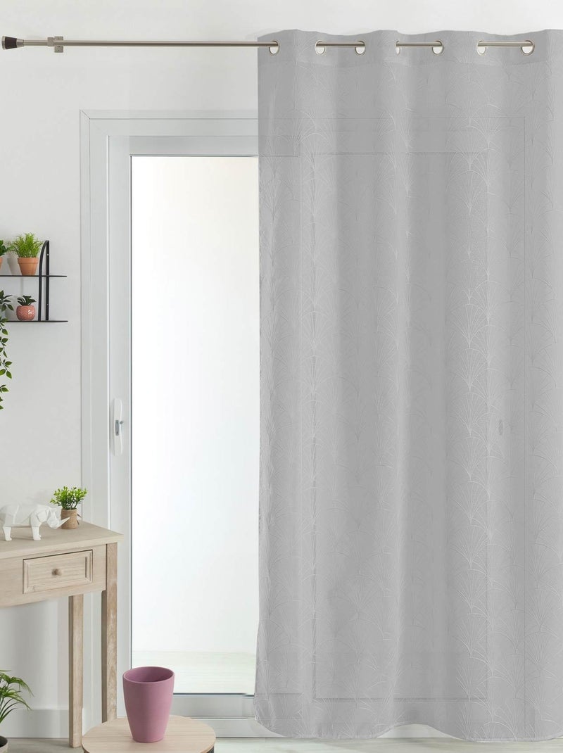 Tenda a rete ricamata Mia Grigio chiaro - Kiabi