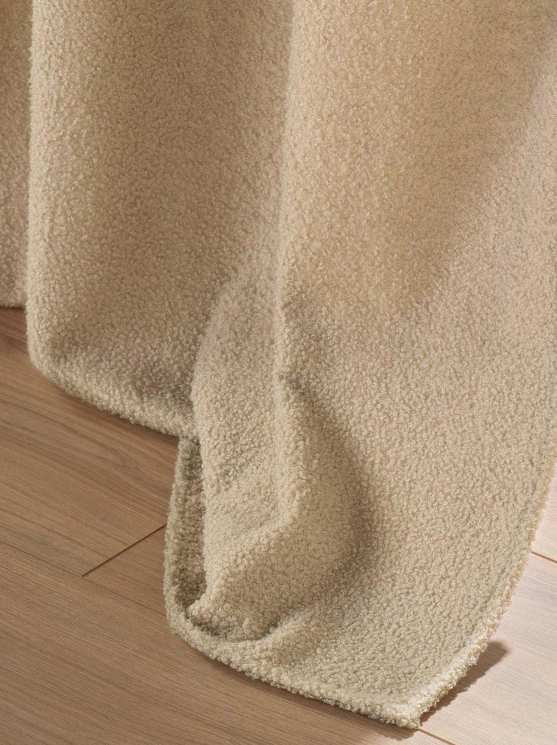 Tenda a riccioli con occhielli Beige - Kiabi