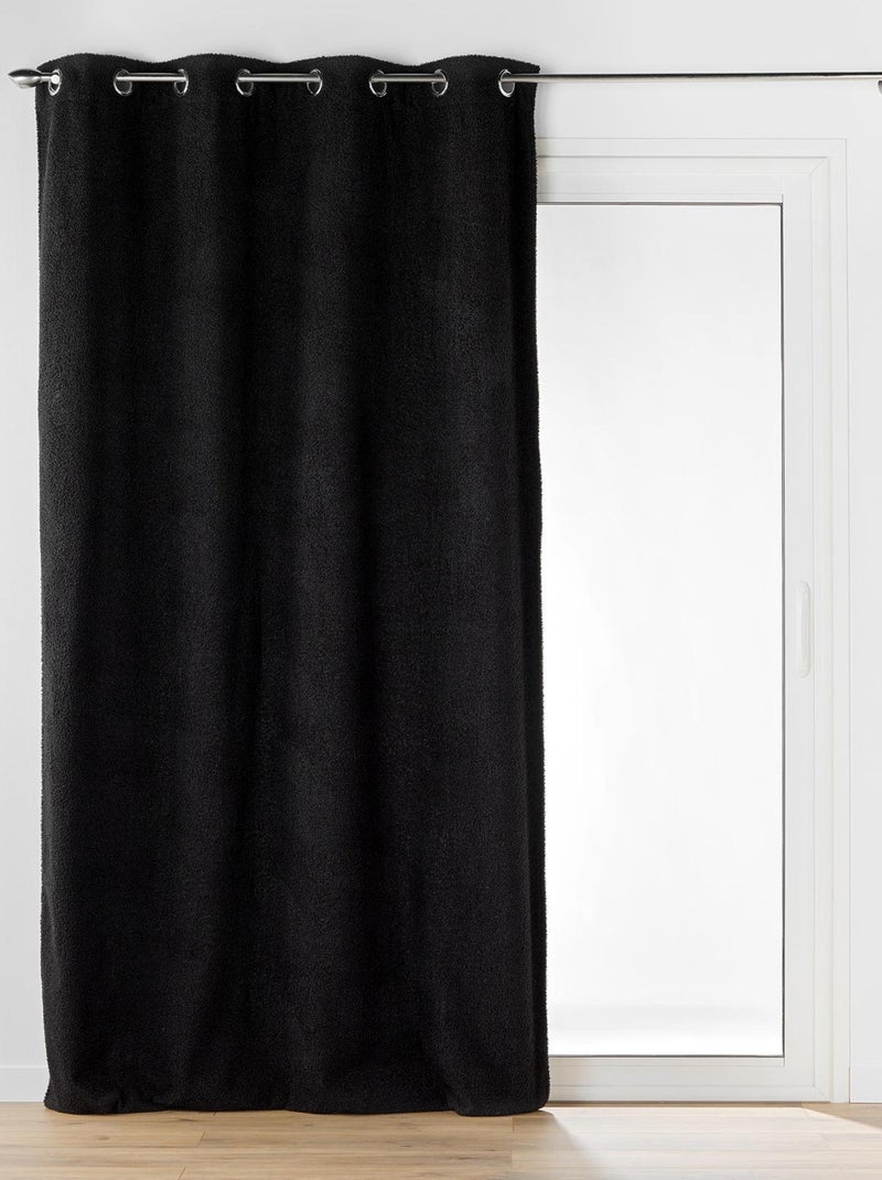 Tenda a riccioli con occhielli Nero - Kiabi