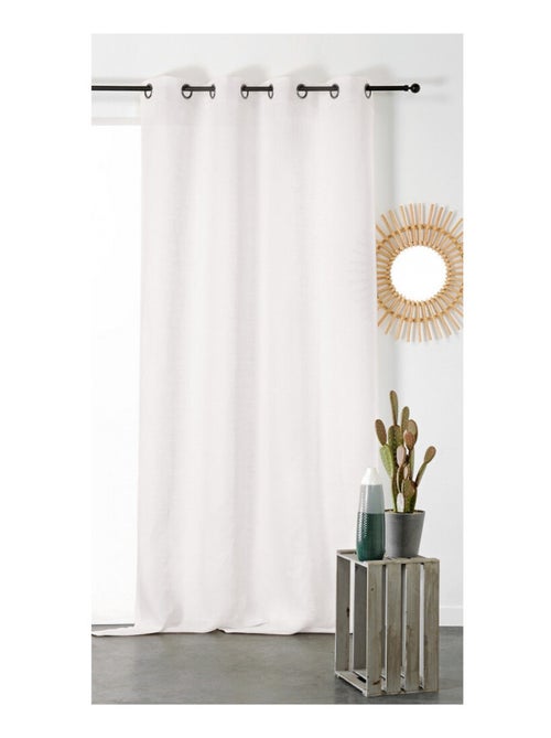 Tenda a setaccio naturale in 100% lino - Kiabi