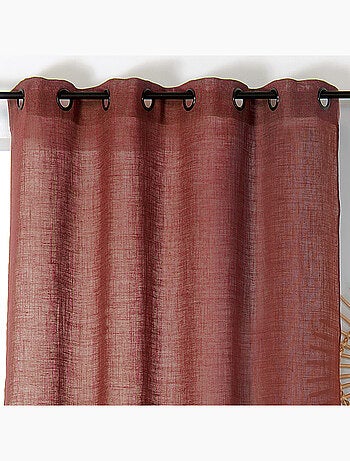 Tenda a setaccio naturale in 100% lino