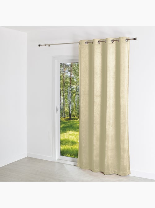 Tenda a tinta unita con effetto scamosciato - Kiabi