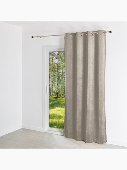 Tenda a tinta unita con effetto scamosciato - Kiabi