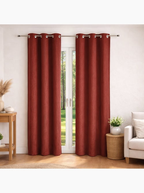 Tenda a tinta unita con effetto scamosciato - Kiabi