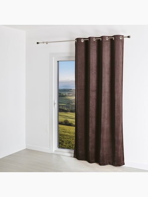 Tenda a tinta unita con effetto scamosciato - Kiabi