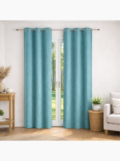 Tenda a tinta unita con effetto scamosciato - Kiabi