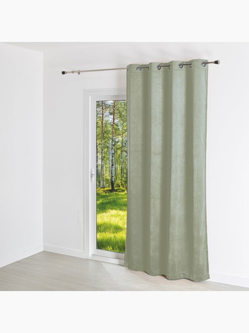 Tenda a tinta unita con effetto scamosciato - Kiabi