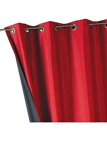 Tenda a tinta unita in shantung, 100% oscurante, a 3 strati