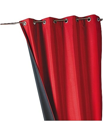 Tenda a tinta unita in shantung, 100% oscurante, a 3 strati