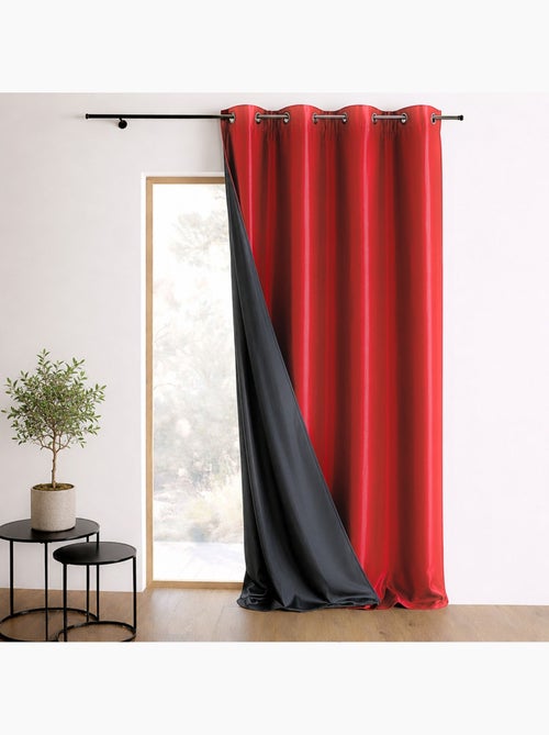 Tenda a tinta unita in shantung, 100% oscurante, a 3 strati - Kiabi Tenda a tinta unita in shantung, 100% oscurante, a 3 strati - Kiabi