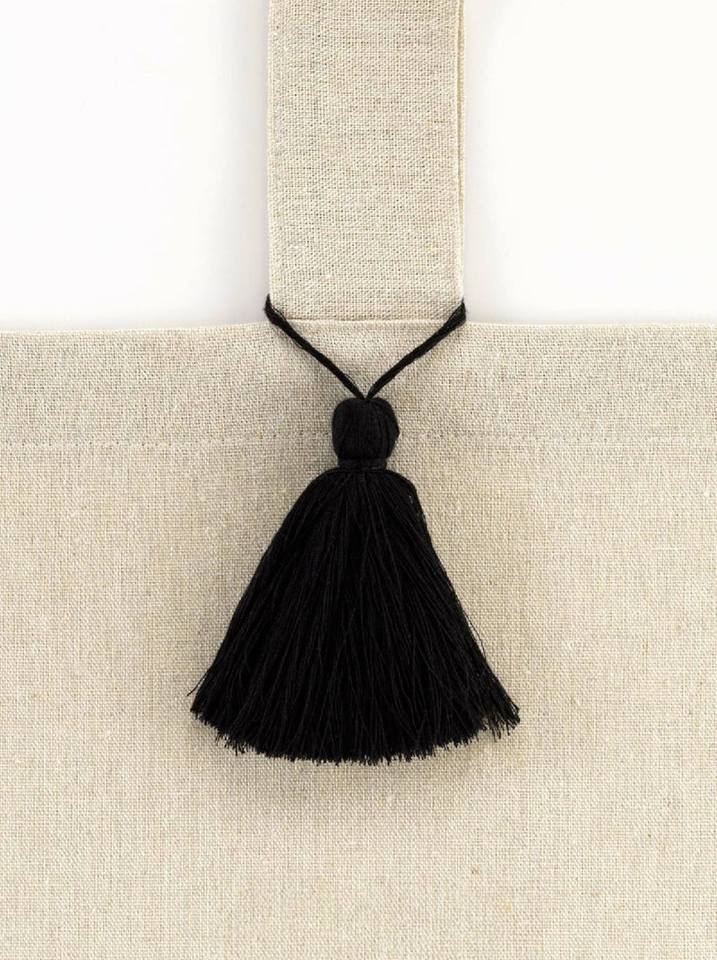 Tenda a un pezzo con nappe Nero - Kiabi