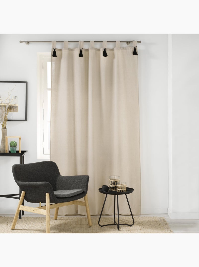 Tenda a un pezzo con nappe Nero - Kiabi