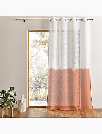 Tenda ad occhielli bicolore