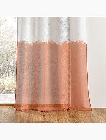 Tenda ad occhielli bicolore
