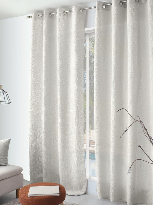Tenda ad occhielli Foliage, aspetto goffrato - Kiabi