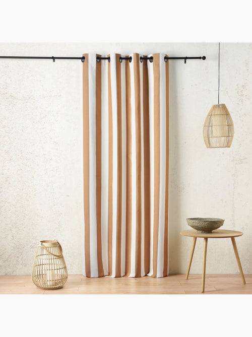 Tenda ad occhielli idrorepellente a righe per esterni - Kiabi
