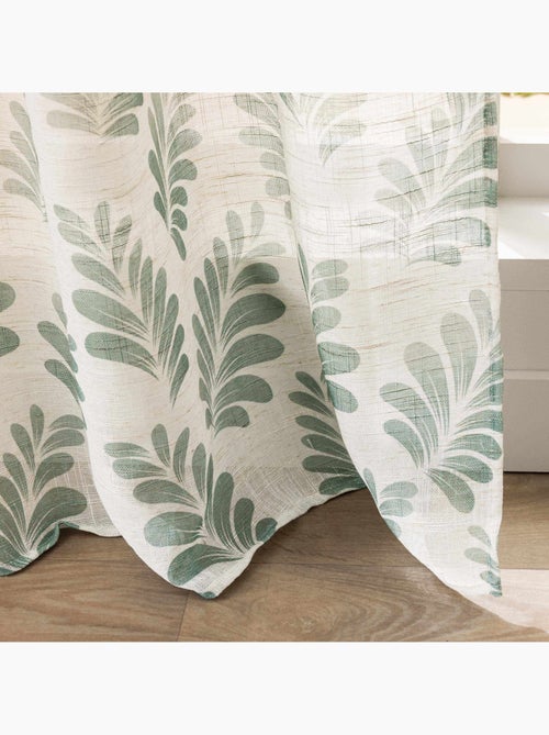 Tenda ad occhielli in polilina stampata con retino - Kiabi