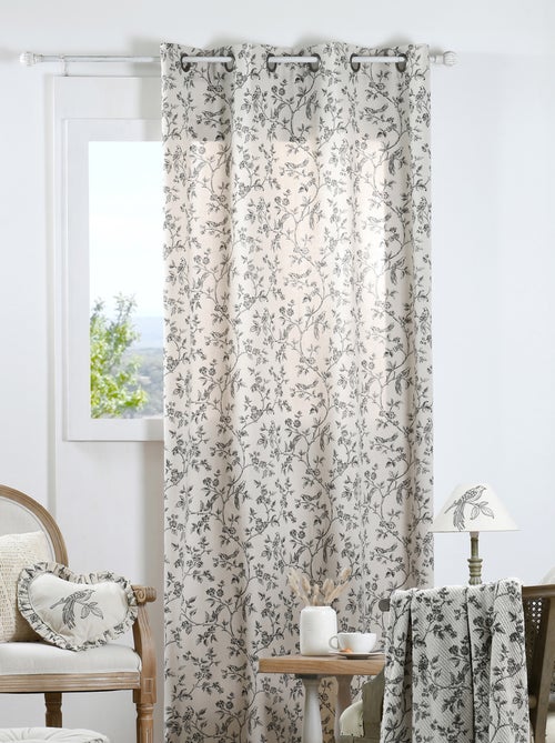 Tenda ad occhielli in stile country - Kiabi