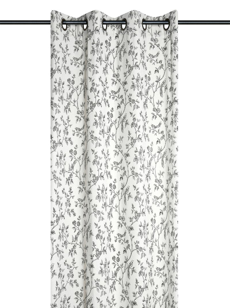 Tenda ad occhielli in stile country Ecru - Kiabi
