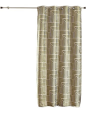 Tenda ad occhielli serigrafata jacquard