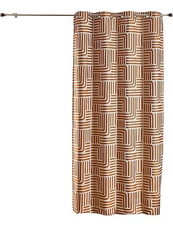 Tenda ad occhielli serigrafata jacquard