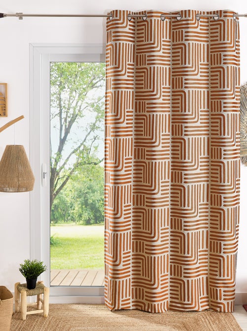 Tenda ad occhielli serigrafata jacquard - Kiabi